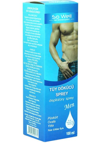 Tüy Dökücü Sprey 100ML - Erkekler Için indirimleri