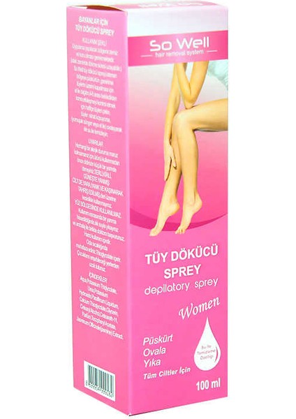 Tüy Dökücü Sprey 100ML - Bayanlar Için indirimleri