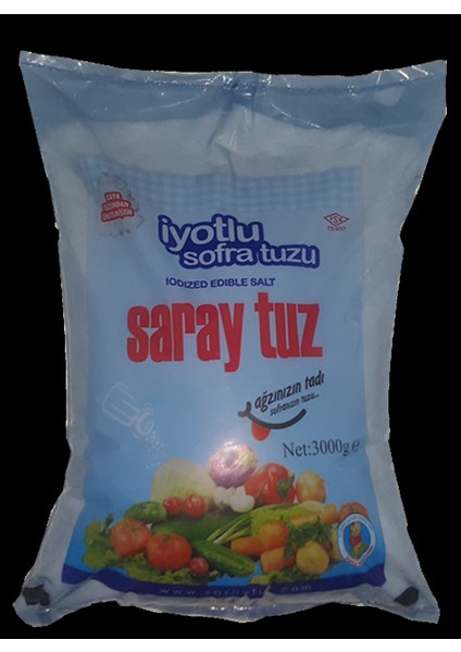 Tuz Kaya Tuzu Iyotlu Poşet 3kg.