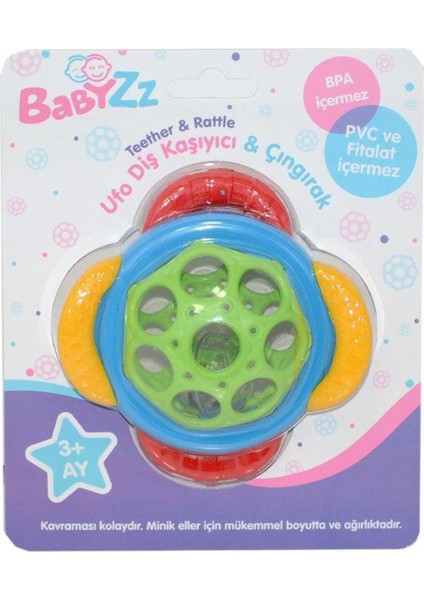 Marka: Kanz - Enfal Oyuncak 30800 Babyzz Ufo Diş Kaşıyıcı-Çıngırak / +3 Ay : Dişlik ve Çıng