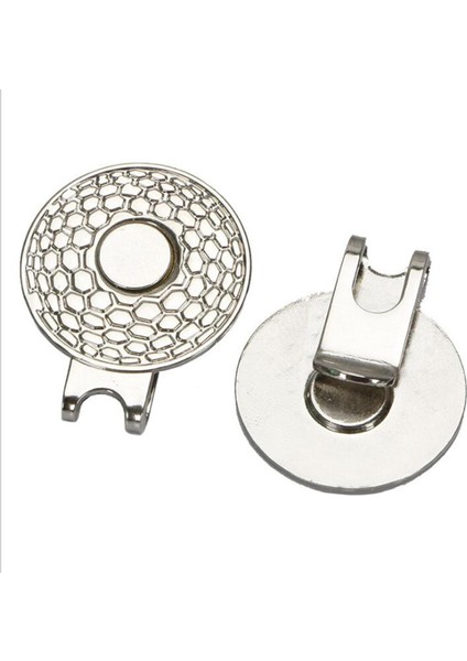 20MM Çıkarılabilir Golf Topu Işaretleyiciler Manyetik Şapka Klip Golf Putt Pozisyon Mark Izgara Gümüş (Yurt Dışından) modelleri