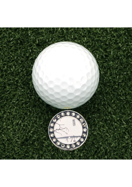 Çinko Alaşım Çıkarılabilir Golf Topu Işaretleyiciler Manyetik Şapka Klip Anti-Pas Putt D (Yurt Dışından)