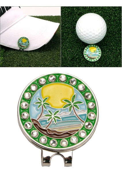 Çinko Alaşım Çıkarılabilir Golf Tüm Markerler Manyetik Şapka Klipsi Anti-Pas Putt B (Yurt Dışından)