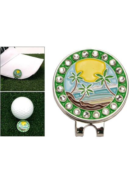 Çinko Alaşım Çıkarılabilir Golf Tüm Markerler Manyetik Şapka Klipsi Anti-Pas Putt B (Yurt Dışından)