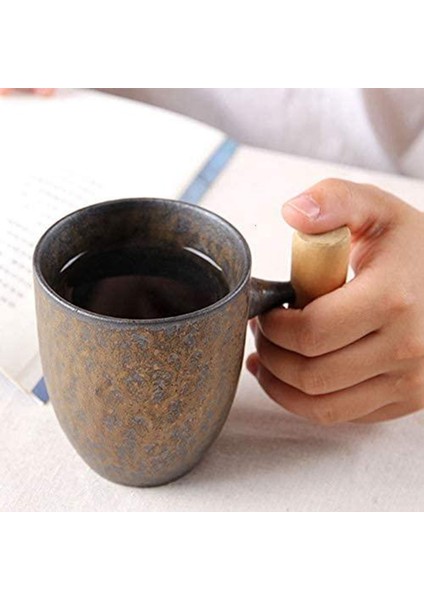 Vintage Japon Tarzı Seramik Kahve Kupa Rustik Içecek Fincan Tarzı C2 360 ml (Yurt Dışından) fırsatları