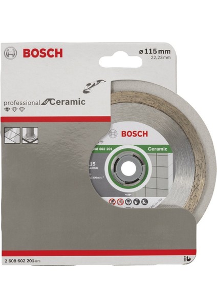 Beton Kesme Bıçak 115 mm Elmas Seramik Mermer Kesici