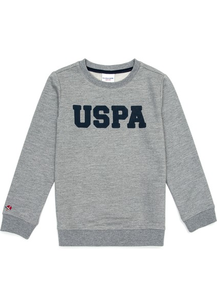 Erkek Çocuk Gri Melanj Sweatshirt Basic 50236951-VR086