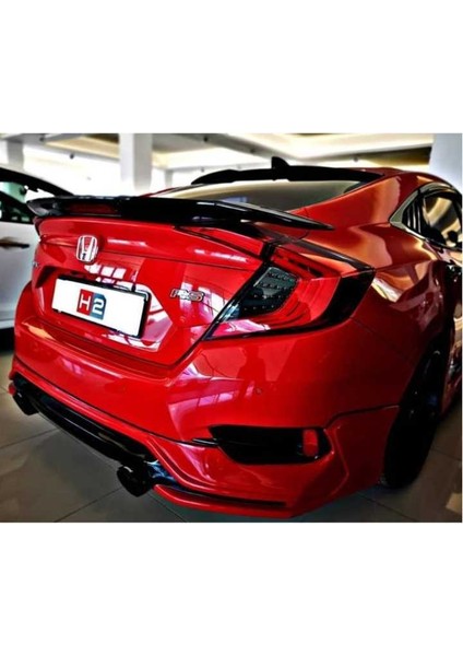 Honda civic fc5 uyumlu turbo spoiler si ışıklı boyasız 2016+ fırsatları