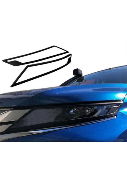 MITSUBISHI L200 2019+ FAR ÇERÇEVESI KAPLAMA - SIYAH