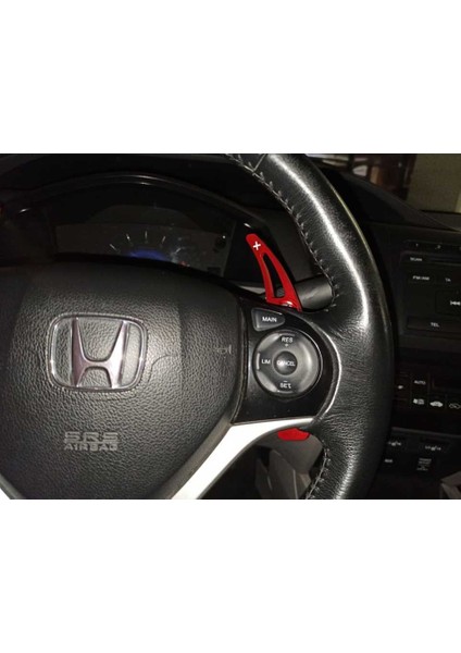 Honda civic fb7 uyumlu paddle shift (f1 vites kulakçığı) kırmızı 2012-15