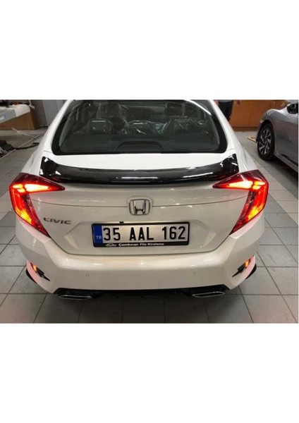 Honda civic fc5 uyumlu arka spoiler oval boyasız 2016+