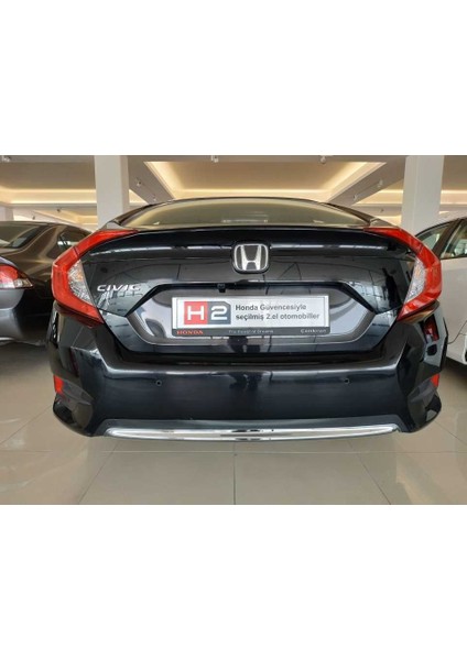 honda civic fc5 uyumlu arka tampon alt çıta nikelaj 2016-2020