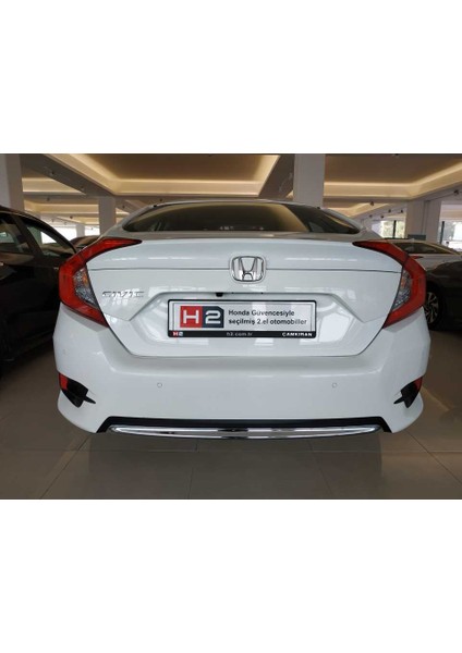 honda civic fc5 uyumlu arka tampon alt çıta nikelaj 2016-2020 modelleri