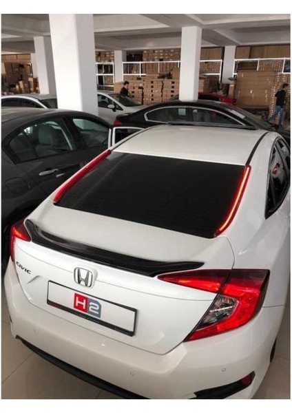 honda civic fc5 uyumlu arka cam yan led kırmızı 2016-20