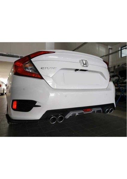 Honda civic fc5 arka tampon difüzörü 4 çıkış 2016 / 2020 fiyatları
