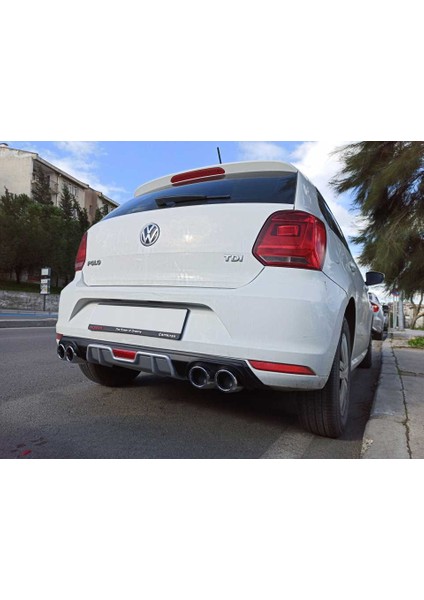 Vw polo 6r arka tampon difüzörü 4 çıkış 2009+ fırsatları