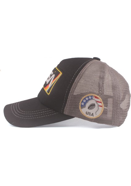 Siyah Erkek Beyzbol Şapkası Nakış Yaz Örgü Kap Şapka Erkekler Kadınlar Içın Snapback Gorras Hombre Şapka Rahat Kap Baba Şapka (Yurt Dışından)
