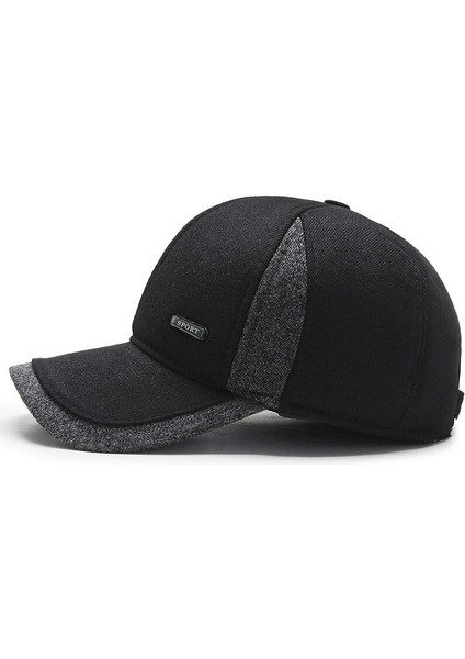 Siyah Moda Sonbahar Kış Yaşlılar Beyzbol Şapkası Erkek Hip Hop Kapakları Orta Yaşlı ve Yaşlı Sıcak Baba Şapkaları Kalınlaşmış Yaşlı Kapaklar Gelgit (Yurt Dışından) fiyatları