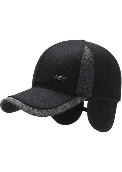 Siyah Moda Sonbahar Kış Yaşlılar Beyzbol Şapkası Erkek Hip Hop Kapakları Orta Yaşlı ve Yaşlı Sıcak Baba Şapkaları Kalınlaşmış Yaşlı Kapaklar Gelgit (Yurt Dışından) modelleri