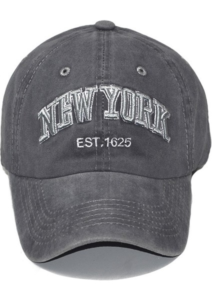 Gri New York Lette Balıkçılık Erkek Beyzbol Şapkaları Kadın Snapback Nakış Baba Şapka Adam Çocuklar Trucker Gorra Yaz Fisher Erkek Kap (Yurt Dışından)
