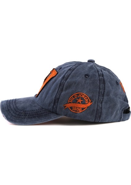 Mavi Sıcak Pamuk Nakış Mektup W Beyzbol Şapkası Snapback Kapaklar Erkekler Içın Özel Şapka Takılmış Kemik Casquette Şapka (Yurt Dışından)