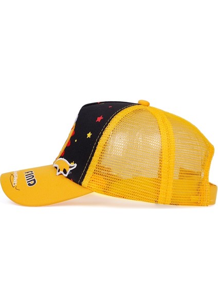 Sarı Pamuk Moda Çocuk Beyzbol Şapkası Hip-Hop Şapka Ayarlanabilir Sevimli Dinozor Nakış Kapakları Eş Şapkası Snapback Şapkalar Gorras (Yurt Dışından)