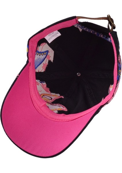 Kırmızı Ilkbahar Yaz Nakış Çıçek Beyzbol Şapkası Moda Kelebek Çıçek Kadın Şapka Rahat Açık Vizör Snapback Kapaklar Eş Şapkaları (Yurt Dışından) modelleri