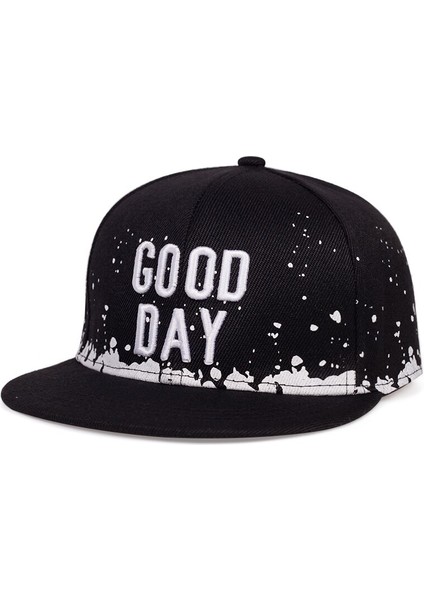 Siyah Moda Yaz Çocuk Beyzbol Şapkası Hip-Hop Şapka Iyi Gün Işlemeli Pamuklu Çocuk Şapkaları Erkekler ve Kızlar Içın Snapback Şapkalar (Yurt Dışından)