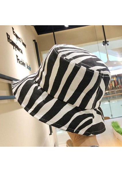 Siyah Unisex Moda Bob Caps Hip Hop Gorros Erkek Kadın Panama Sıcak Rüzgar Geçırmez Kova Şapka Açık (Yurt Dışından)