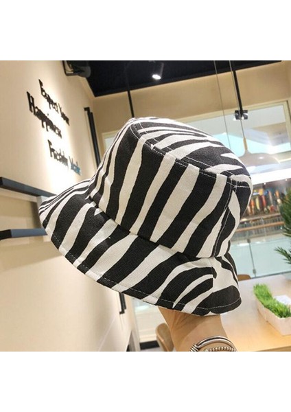 Siyah Unisex Moda Bob Caps Hip Hop Gorros Erkek Kadın Panama Sıcak Rüzgar Geçırmez Kova Şapka Açık (Yurt Dışından)