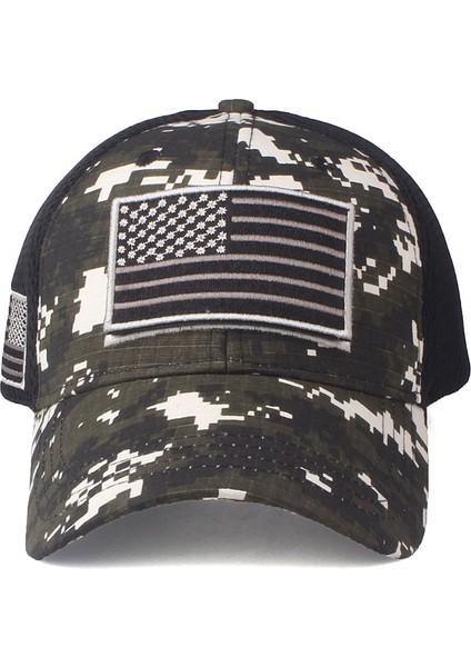 Gri Amerikan Bayrağı Beyzbol Şapkası Erkekler Içın Abd Bayrağı Kap Kamuflaj Snapback Kemik Hip Hop Kap Gorras Casquette Hombre  (Yurt Dışından)