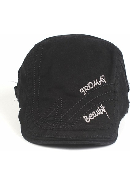 Siyah Erkekler Içın Moda Nakış Newsboy Kap Pamuk Bereliler Casquette Hatsvisors Eş Şapkası Gorras Planas Ayarlanabilir Kapaklar (Yurt Dışından) fiyatları