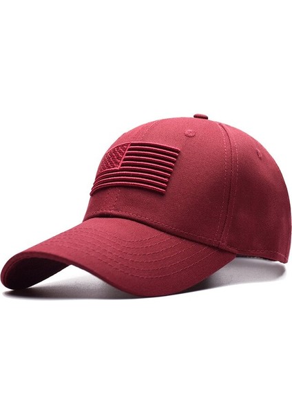 Kırmızı Abd Bayrağı Beyzbol Şapkası Erkek Kadın Kartal Snapback Baba Şapka Kemik Açık Rahat Eş Golf Şapka Kamyon Şoförü Gorras Caps (Yurt Dışından)