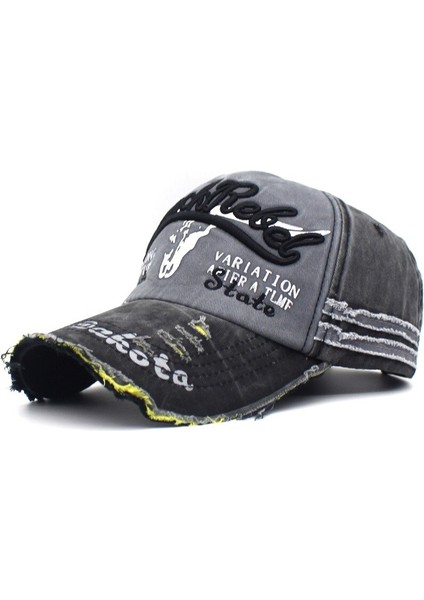 Gri Erkekler Kadınlar Mektup Şapkalar Yıkanmış Pamuk Beyzbol Şapkası Snapback Şapka Yaz Hip Hop Gömme Kapaklar Kemik Gorras Para Hombre Kap (Yurt Dışından)