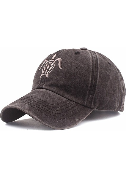 Kahverengi Yaz Beyzbol Şapkası Gömme Şapka Rahat Kap Gorras Nakış Hip Hop Snapback Şapkalar Erkekler Kadınlar Içın Yıkama Kap (Yurt Dışından)