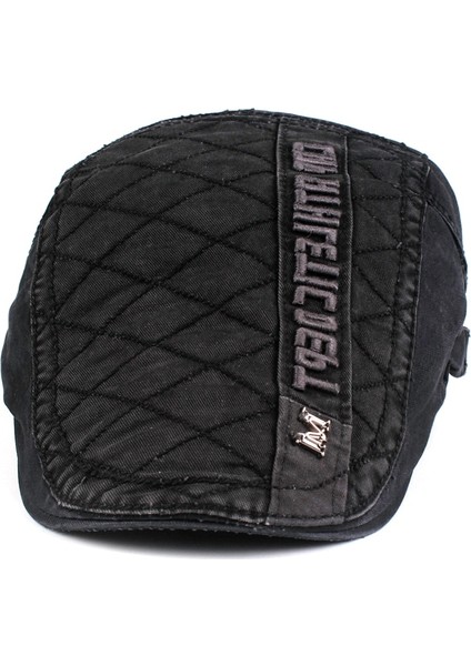 Siyah Moda Erkek Gazeteci Kap Pamuk Bereliler Casquette Şapkalar Erkekler Içın Eşlikler Eş Şapkası Gorras Planas Ayarlanabilir Kapaklar (Yurt Dışından) fiyatları