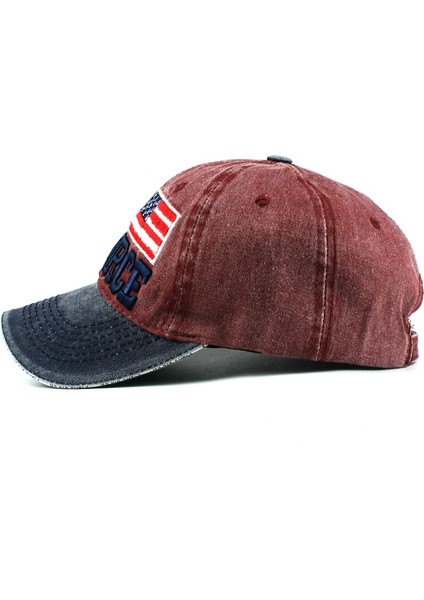 Kırmızı Moda Pamuk Beyzbol Şapkası Snapback Şapka Erkekler Kadınlar Içın Eş Şapkası Kemik Gorras Nakış Bahar Kap Abd Ordusu (Yurt Dışından)