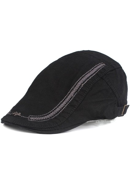 Siyah Moda Erkek Bere Kap Pamuklu Şapkalar Erkekler Içın Eşlikler Sunhat Gorras Planas Kapaklar Ayarlanabilir Bereler (Yurt Dışından)