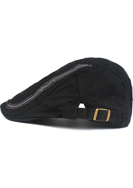 Siyah Moda Erkek Bere Kap Pamuklu Şapkalar Erkekler Içın Eşlikler Sunhat Gorras Planas Kapaklar Ayarlanabilir Bereler (Yurt Dışından) modelleri