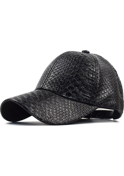 Siyah Deri Ilkbahar Yaz Unisex Beyzbol Şapkaları Erkekler Içın Yeni Mektup Kap Retro Rahat Pamuklu Casquette Streetwear Snapback Şapka Kemik (Yurt Dışından)