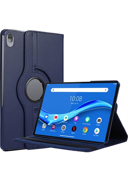 Lenovo P11 Pro Uyumlu 360 Rotating Stand Suni Deri Kılıf