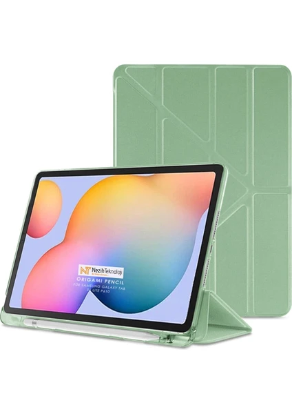 Nezih Case Xiaomi Mi Pad 5 / 5 Pro Uyumlu Origami Kalem Bölmeli Pu Deri Arkası Yumuşak Silikon Kılıf