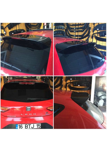 Seat Leon Cam Üstü Spoiler Parlak Siyah 2013 - 2020