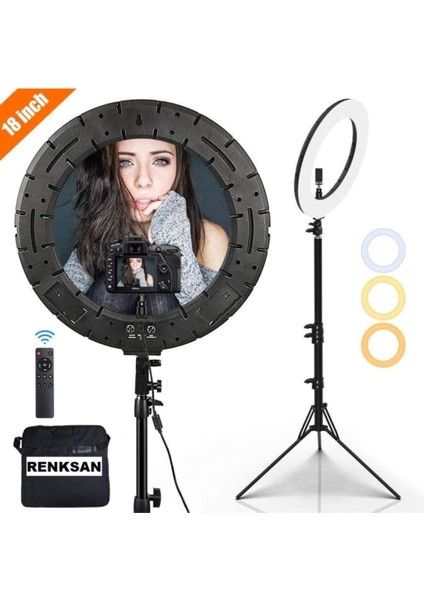 LED 5500KW 18INCH Makyaj Çekimleri Makeup Ring Light