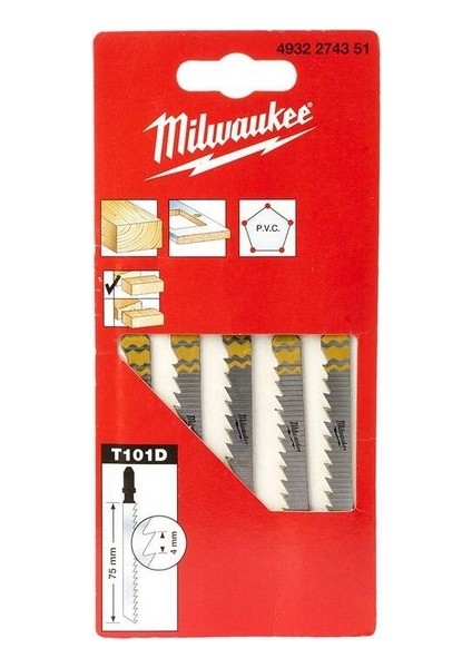 T101D Dekupaj Bıçağı Ağaç - 5'li 75 mm fiyatları