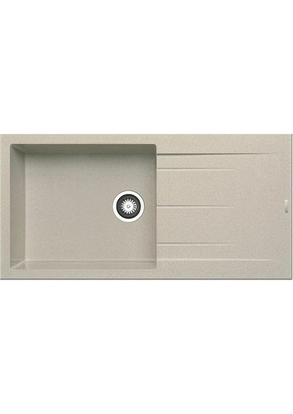Pyragranite Alazia Plus Eviye 100X50CM 1b 1d Ivory
