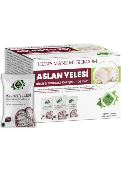 Aslan Yelesi Ekstrakt Karışımı - 30 Saşe