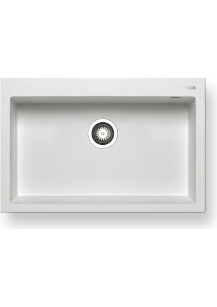 Pyragranite Istros Eviye 76X50CM 1b Snow