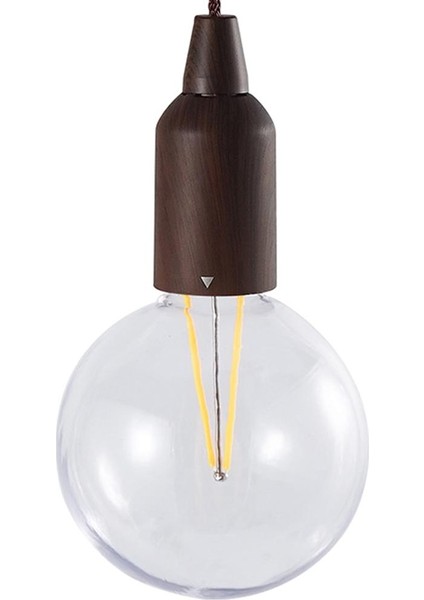 Çekin Kordon Ampul, Su Geçirmez Lamba Asılı Gece Işık Pil Kumandalı Açık Kamp Partileri Bartış Yürüyüş Balıkçılık Çadır Bahçe Dekorasyon - 10X20.5 cm (Yurt Dışından)