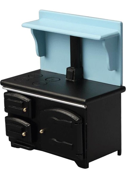 1/12 Ahşap Bebek Evi Mobilya Sobası (Yurt Dışından)